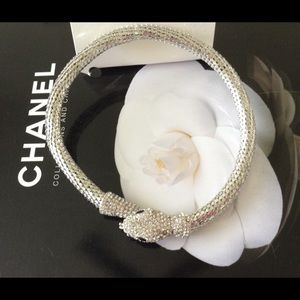 NWT H&M Silver Snake Choker